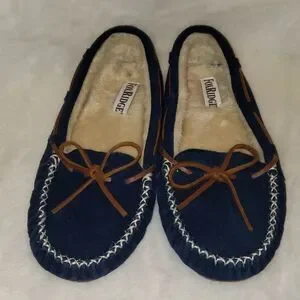 Fox Ridge Shoes Foxridgeblue Leather Furlinedslippers Poshmark